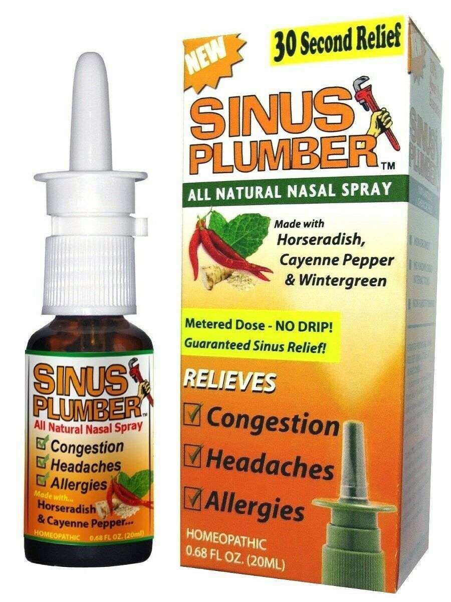 3 Pack Sinus Plumber Nasal Infection Spray for Congestion ...