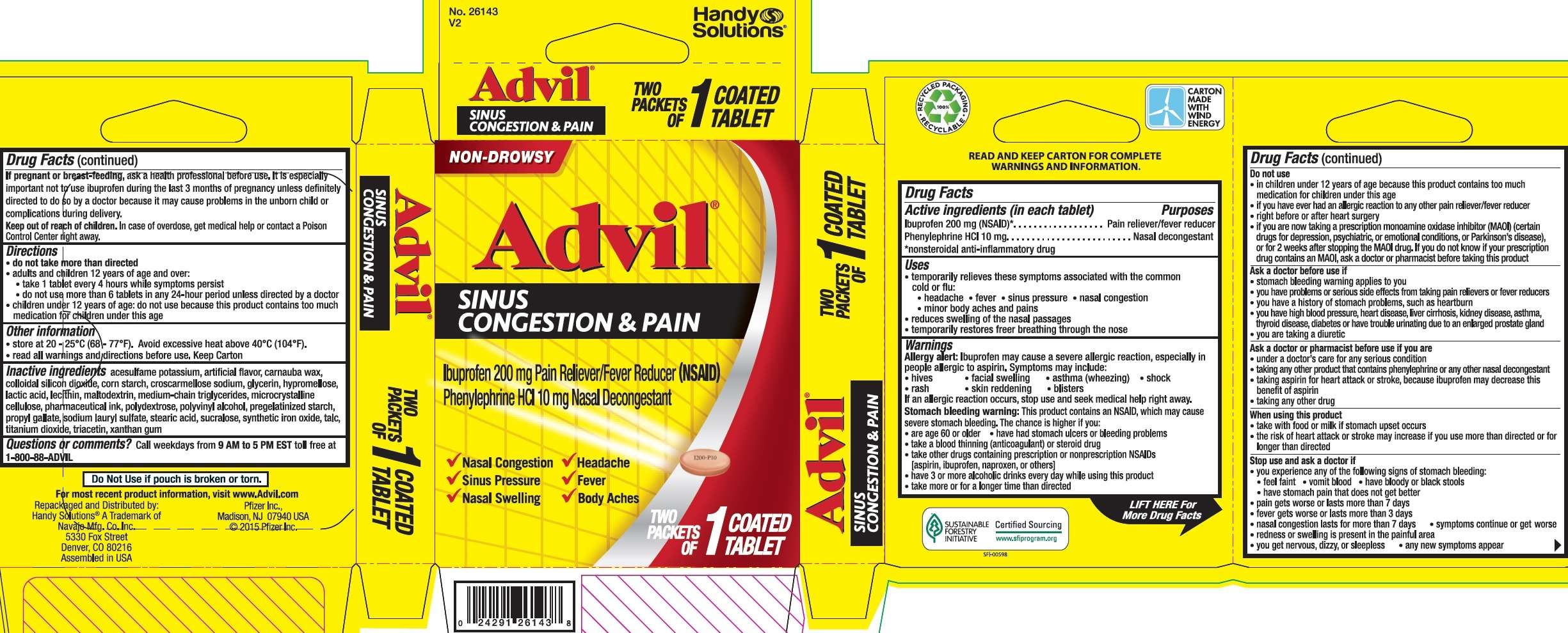 Advil Sinus Congestion &  Pain Relief