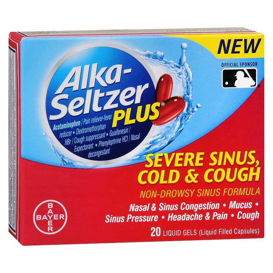 Alka seltzer plus severe sinus congestion and cough ...