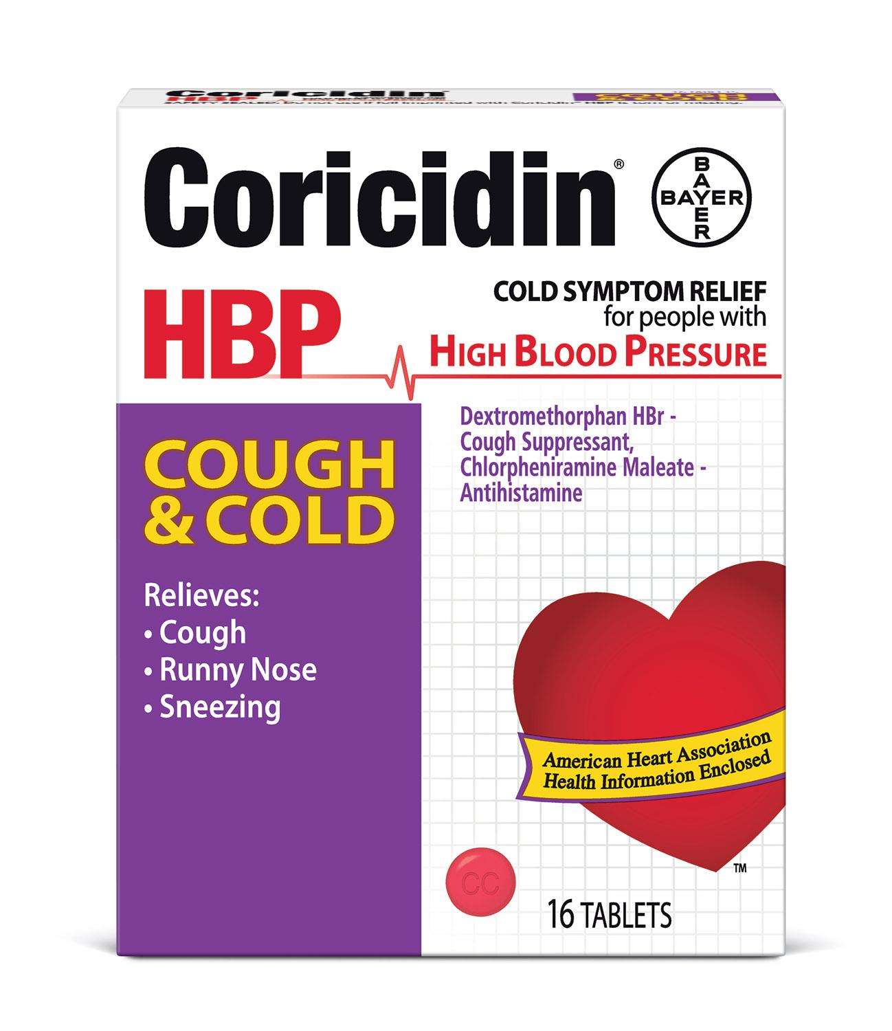 Amazon.com : Coricidin HBP Antihistamine Cough &  Cold ...