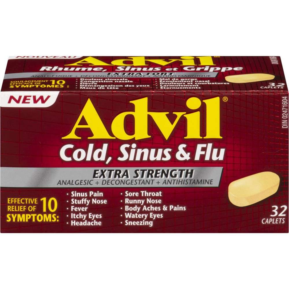 Cold Sinus &  Flu, Extra Strength Advil 32 ea delivery ...