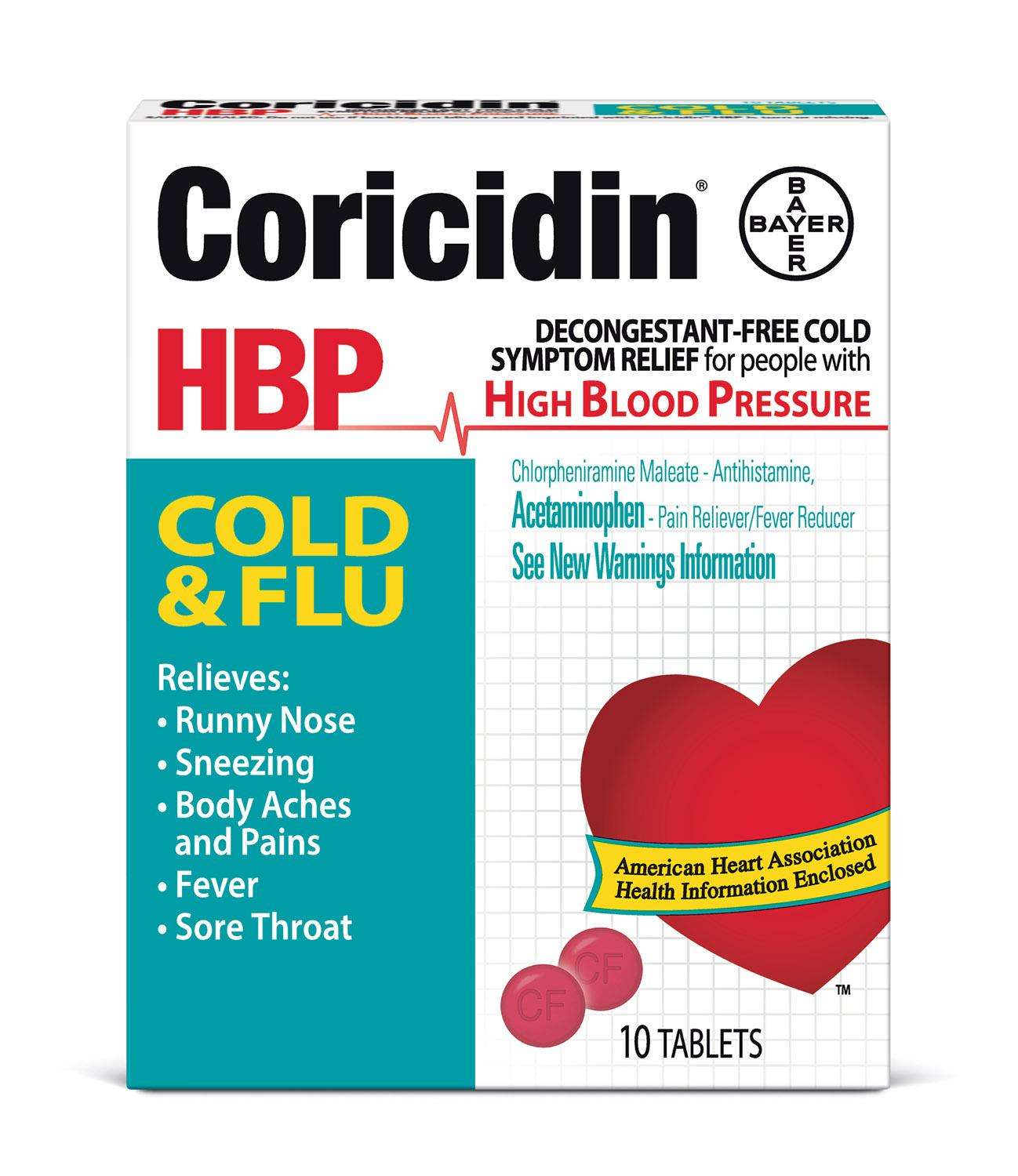 Coricidin HBP Cough and Cold Tablets, 16 Count: Amazon.ca ...