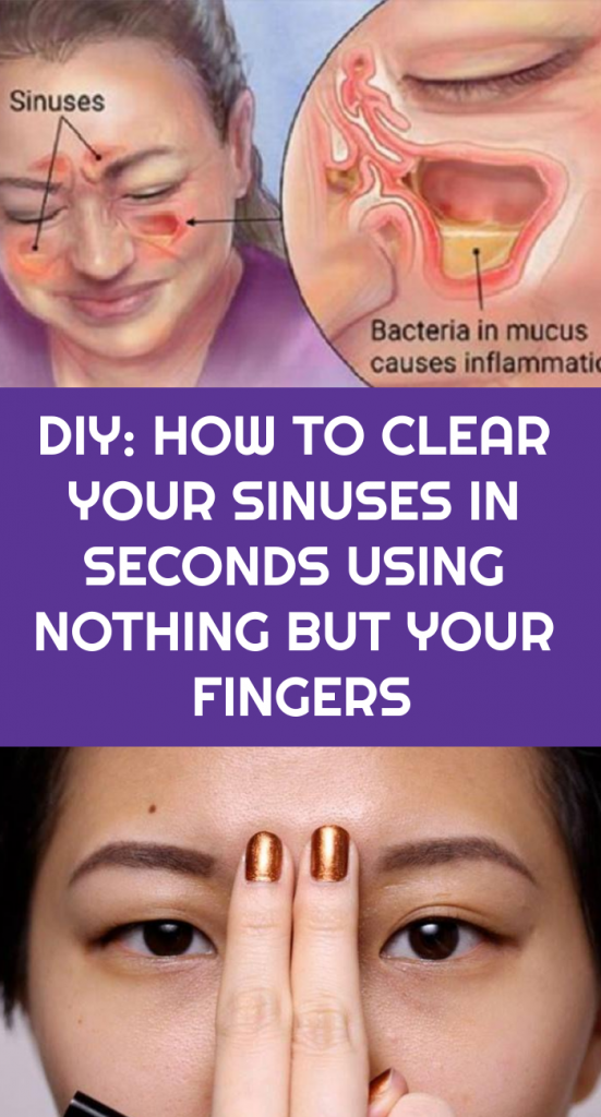 DIY: How To Clear Your Sinuses in Seconds Using Nothing But Your ...