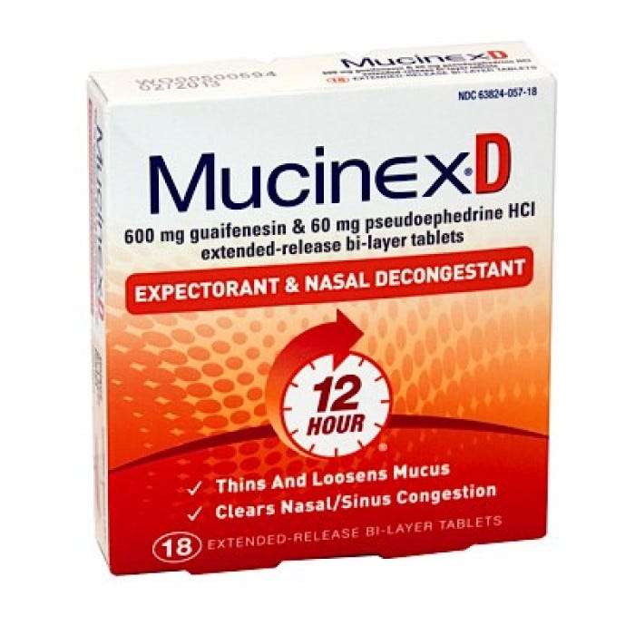 Mucinex D Expectorant and Nasal Decongestant