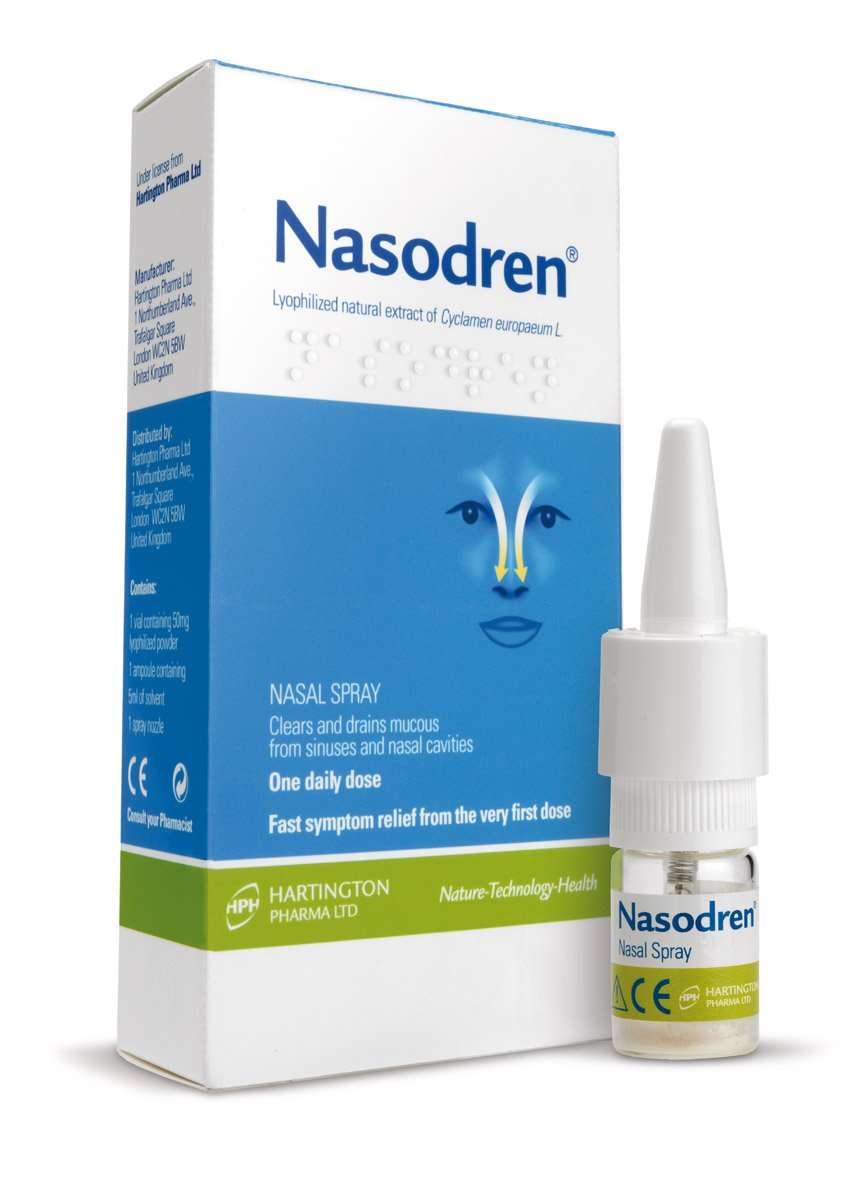 Nasodren® nasal spray for sinus infection symptoms relief ...