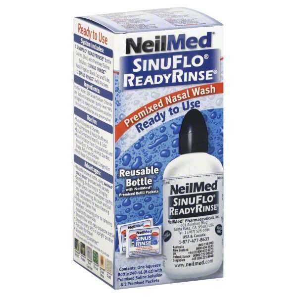 NeilMed SinuFlo ReadyRinse Premixed Nasal Wash