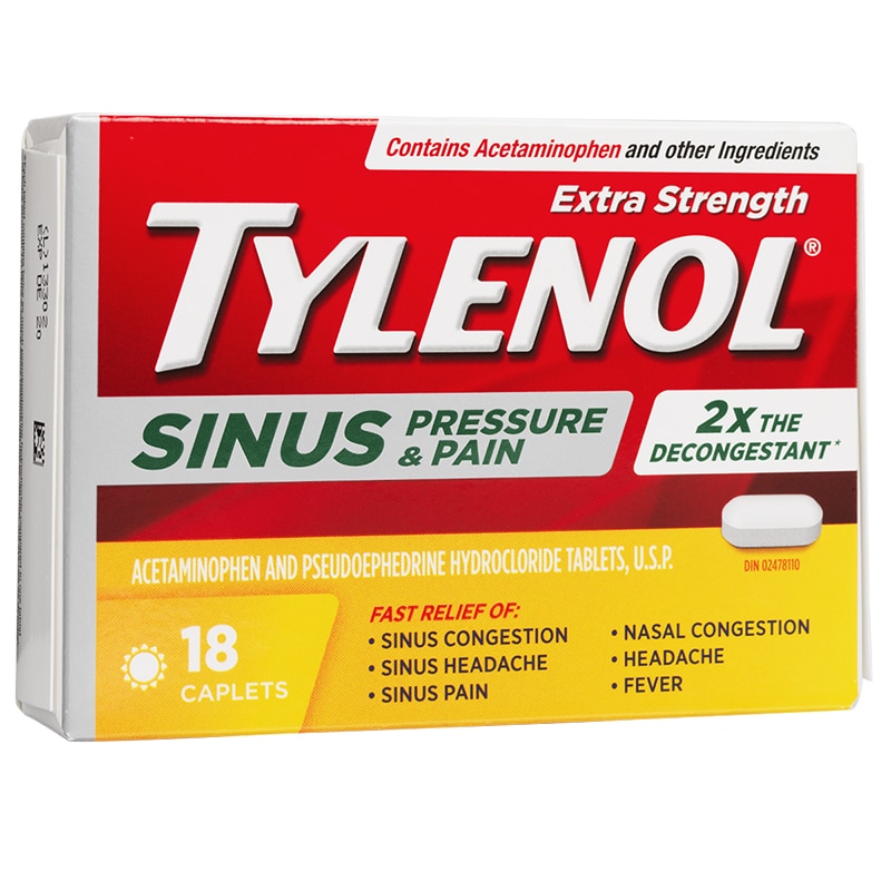 TYLENOL SINUS PRESSURE& PAIN 18